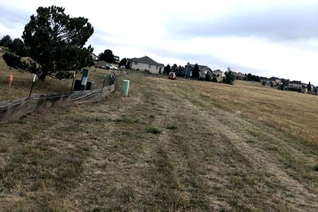 Silt fence installed in Monument, Colorado