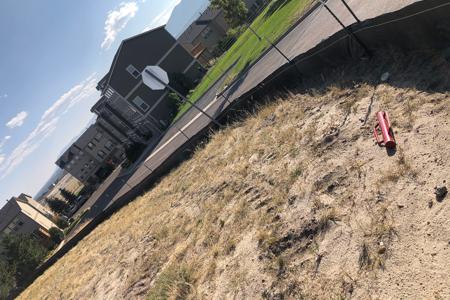 Clik to view full size Silt fenced installed for a new subdivision in Monument, Colorado