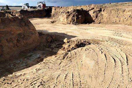 Excavation in Black Forest Colorado.