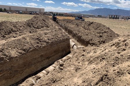 Clik to view full size Removal of storm water pipe Colorado Springs, Colorado