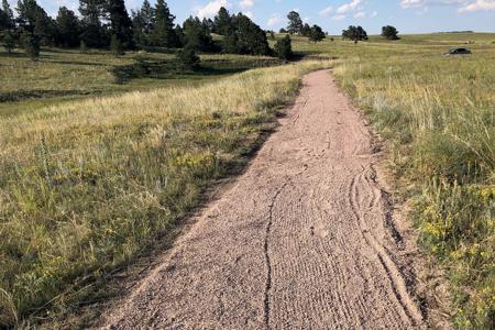 Clik to view full size Walking trail installed in Winsome, Colorado Springs, Colorado