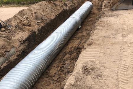 Clik to view full size Culvert install Monument, Colorado
