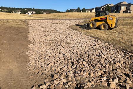 Clik to view full size Installing a VTC for a new housing development in Monument, Colorado