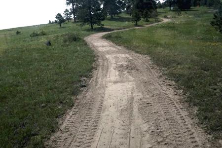 Clik to view full size Building an additional driveway to the top of the property in Monument, Colorado