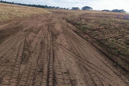 Excavating in Black Forest, Colorado re-doing a drainage swale that eroded and we need to grade it and then apply erosion control blankets