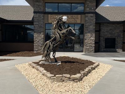 Click to view full size Siloam stone retaining wall in Monument Colorado