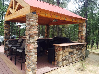 Clik to view full size Garden Kitchens, Trellis, Arbors, and Gazebos in Monument, Castle Rock, Colorado Springs