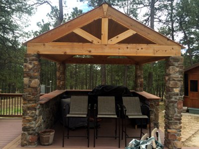 Clik to view full size Garden Kitchens, Trellis, Arbors, and Gazebos in Monument, Castle Rock, Colorado Springs